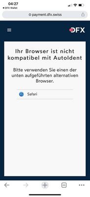 AutoIdent - Safari for IOs mandatory